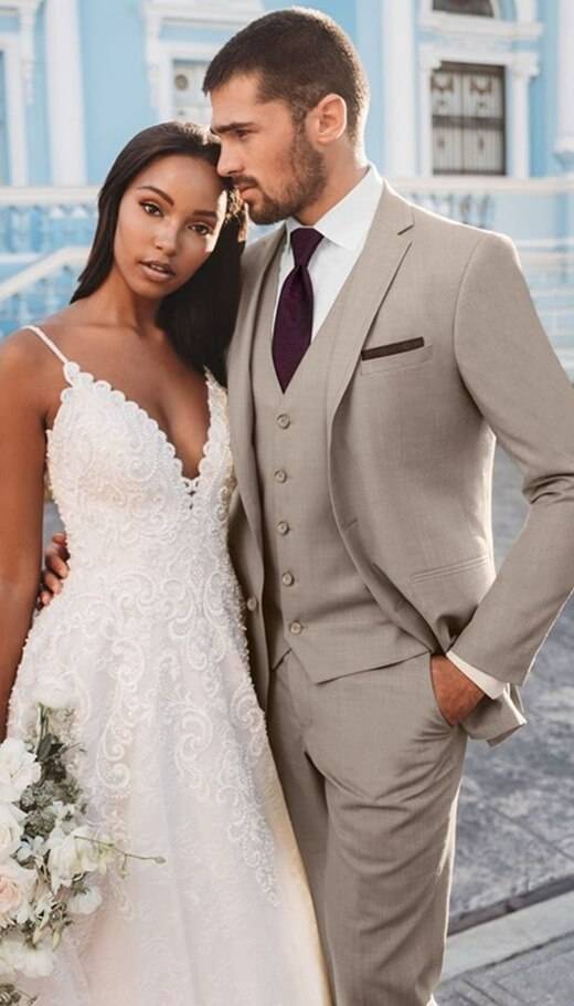 Model wearing a menswear suit
