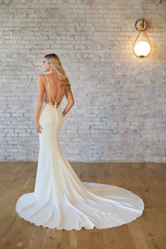 Stella York Style #7531/SY/F22 #1 (PI-PL) Pure Ivory Gown w Porcelain Tulle Illusion thumbnail
