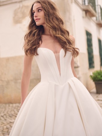 Maggie Sottero Style #DERRICK (23MS723A01) #1 Ivory (gown with Natural Illusion) thumbnail