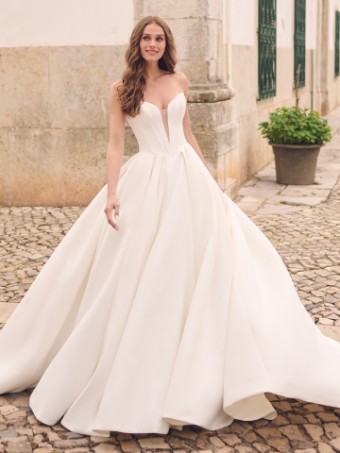 Maggie Sottero Style #DERRICK (23MS723A01) #0 default Ivory (gown with Natural Illusion) thumbnail