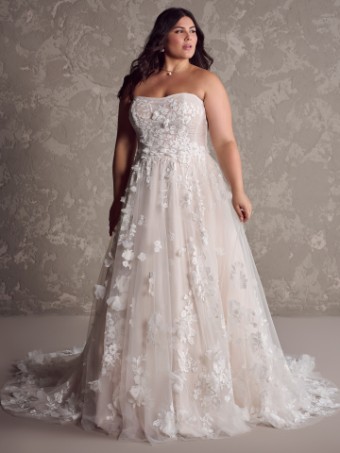 Maggie Sottero Style #Laila (24MS223A01)- Maggie Sottero #3 All Ivory (gown with Ivory Illusion) Ivory over Soft Blush (gown with Natural Illusion) thumbnail