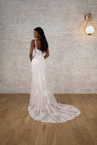 Stella York Style #7762-SY (unlined) #1 (IV-ALM) Ivory Lace and Tulle over Almond Gown thumbnail
