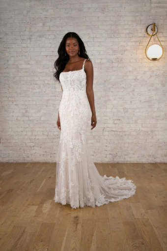 Stella York Style #7762-SY (unlined) #0 default (IV-ALM) Ivory Lace and Tulle over Almond Gown thumbnail