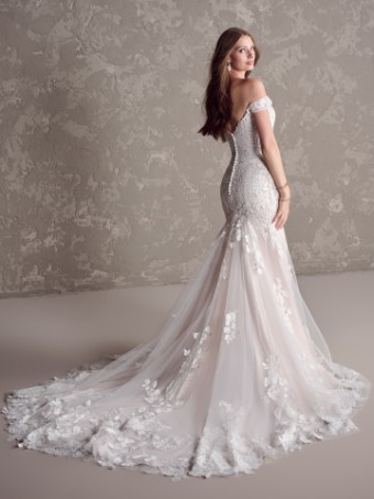 Maggie Sottero Style #CAMBRIA (24MS242A01) #3 Ivory over Blush (gown with Natural Illusion) thumbnail