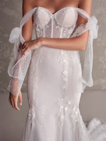 Maggie Sottero Style #Lisbon (unlined)- Maggie Sottero #1 Ivory over Misty Mauve thumbnail
