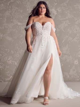 Maggie Sottero Style #Marguerite (glitter tulle)- Maggie Sottero #3 All Ivory (gown with Ivory Illusion) thumbnail