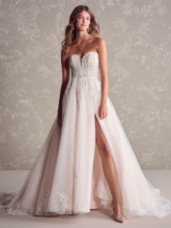 Maggie Sottero Style #Marguerite (glitter tulle)- Maggie Sottero #1 All Ivory (gown with Ivory Illusion) thumbnail