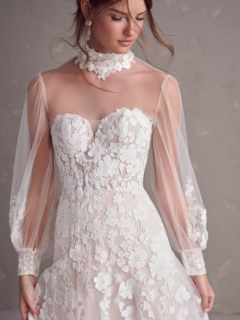 Maggie Sottero Style #Demetria (unlined)- Maggie Sottero #2 Ivory/Blush thumbnail