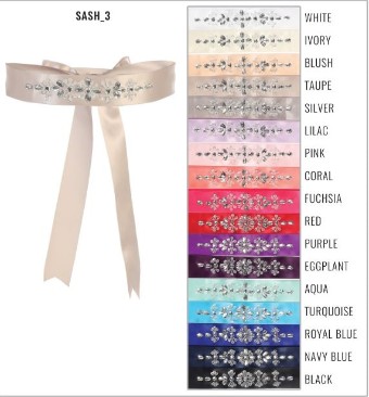 Tip Top Kids Style #Sash for Flower Girl-TTK #0 default Taupe thumbnail