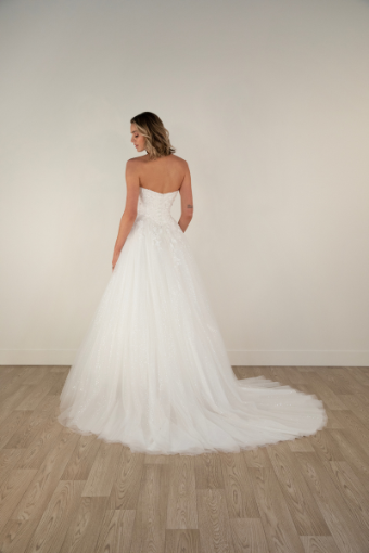 Stella York Style #7974 (unlined)- Stella York #1 (IV-BC) Ivory Lace and Tulle over Biscotti Gown thumbnail