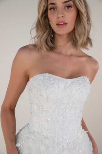 Stella York Style #7974 (unlined)- Stella York #2 default (IV-BC) Ivory Lace and Tulle over Biscotti Gown thumbnail