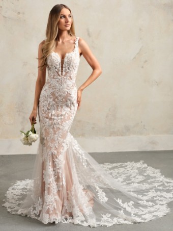 Maggie Sottero Style #Zeta- Maggie Sottero #0 default Ivory over Mocha (gown with Natural Illusion) thumbnail