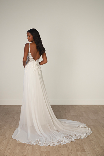 Stella York Style #7966-Stella York #1 (IV-PL) Ivory Gown w Porcelain Tulle Plunge thumbnail