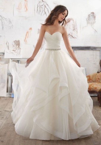 Morilee Style #5504 (Marissa)- Mori Lee #1 Ivory/Light Gold thumbnail
