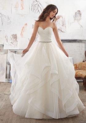 Morilee Style #5504 (Marissa)- Mori Lee #0 default Ivory/Light Gold thumbnail