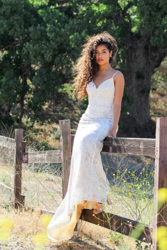 Essense of Australia Style #RYDER #1 (IV-HNY) Ivory Lace over Honey Gown thumbnail
