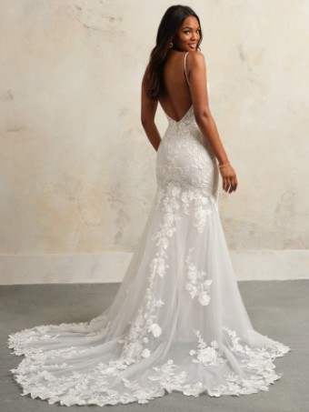 Rebecca Ingram Style #Virginia (unlined bodice)- Rebecca Ingram #3 default Ivory over Soft Nude (gown with Natural Illusion) thumbnail