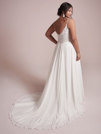 Rebecca Ingram Style #Lorraine- Rebecca ingram #1 Ivory (gown with Nude Illusion) thumbnail