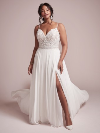 Rebecca Ingram Style #Lorraine- Rebecca ingram #2 default Ivory (gown with Nude Illusion) thumbnail