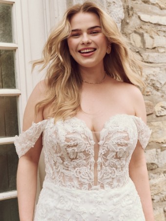 Rebecca Ingram Style #TEGAN (25RK291A01 - Unlined bodice) #1 All Ivory thumbnail