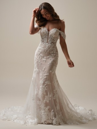 Rebecca Ingram Style #TEGAN (25RK291A01 - Unlined bodice) #3 All Ivory thumbnail