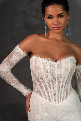 Essense of Australia Style #D4287 #2 default (IV-IVR) Ivory Lace and Tulle over Ivory Gown thumbnail