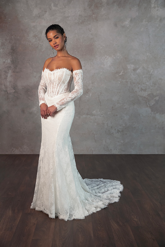 Essense of Australia Style #D4287 #0 default (IV-IVR) Ivory Lace and Tulle over Ivory Gown thumbnail