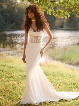 Rebecca Ingram Style #BREE-Rebecca Ingram #2 All Ivory (gown with Ivory Illusion) thumbnail