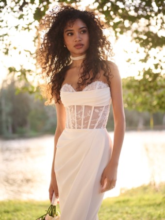 Rebecca Ingram Style #BREE-Rebecca Ingram #1 All Ivory (gown with Ivory Illusion) thumbnail