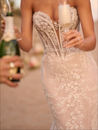 Maggie Sottero Style #Benjie Royale- Maggie Sottero #1 Ivory over Blush (gown with Light Nude Illusion) thumbnail