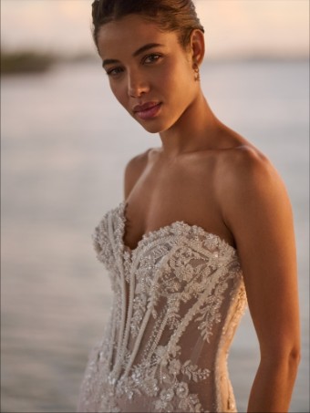 Maggie Sottero Style #Benjie Royale- Maggie Sottero #4 Ivory over Blush (gown with Light Nude Illusion) thumbnail