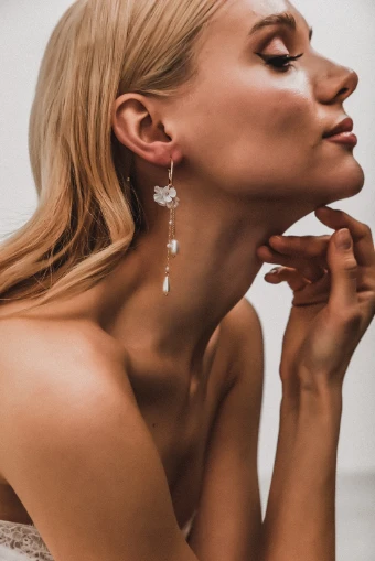 Heirloom Bridal Company Style #Zoey Earrings- Heirloom #0 default Gold thumbnail