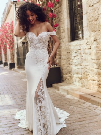 Rebecca Ingram Style #ADELINE (25RK278A01) #0 default Ivory (gown with Natural Illusion) thumbnail