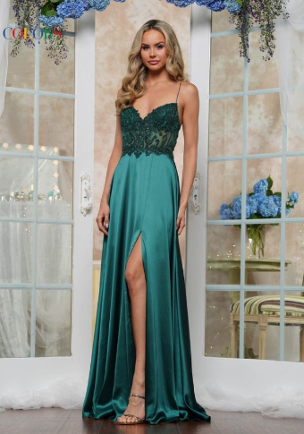 Colors Dress Style #3436- Colors #1 Deep Green thumbnail