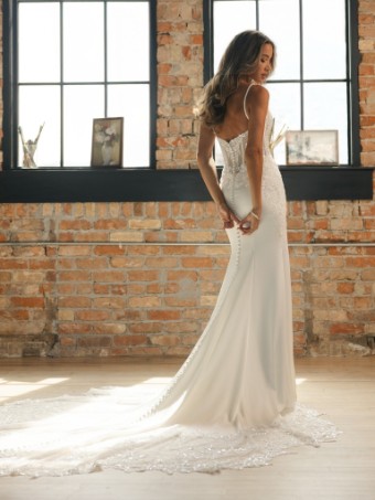 Maggie Sottero Style #INDIA- Maggie Sottero #1 All Ivory (gown with Ivory Illusion) thumbnail