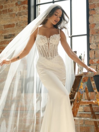 Maggie Sottero Style #INDIA- Maggie Sottero #0 default All Ivory (gown with Ivory Illusion) thumbnail