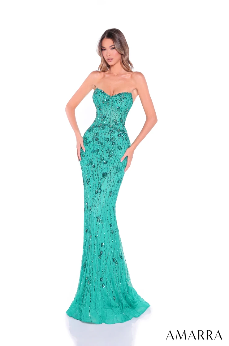 black and gold sparkly prom dress Black Sequin Gold Embellished Detachable Sleeve Trumpet Prom Dress main image 0