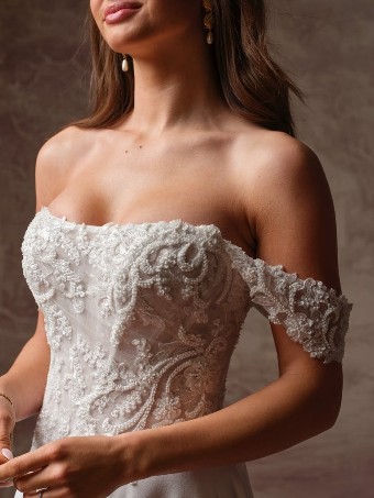 Maggie Sottero Style #HAZEL (F6RK109A01 - Unlined bodice) #4 default All Ivory (gown with Ivory Illusion) thumbnail