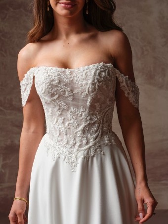 Maggie Sottero Style #HAZEL (F6RK109A01 - Unlined bodice) #3 All Ivory (gown with Ivory Illusion) thumbnail