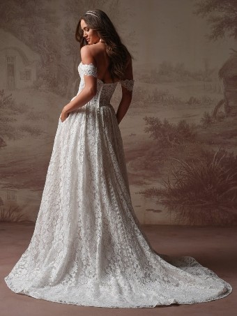 Maggie Sottero Style #NARELLE (F6RN089A01 - Slit, Unlined bodice) #1 All Ivory (gown with Ivory Illusion) thumbnail