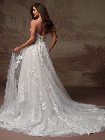 Maggie Sottero Style #KATE (F6MK014A01 - Unlined bodice, Sparkle tulle) #2 Ivory over Blush (gown with Ivory Illusion) thumbnail