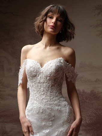 Maggie Sottero Style #BRANDY (F6RS117B01 - Lined front bodice) #2 All Ivory (gown with Ivory Illusion) thumbnail
