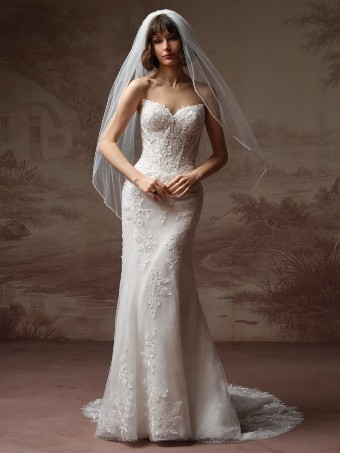 Maggie Sottero Style #BRANDY (F6RS117B01 - Lined front bodice) #4 default All Ivory (gown with Ivory Illusion) thumbnail