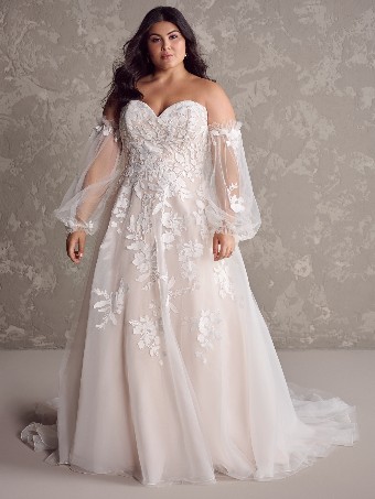 Rebecca Ingram Style #Ruby- Rebecca Ingram 24RS186A01 #2 Ivory over Misty Mauve thumbnail