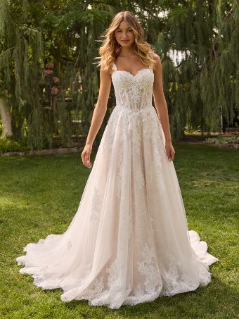 Rebecca Ingram Style #Esmeralda- Rebecca Ingram 26RK478A02 #0 default All Ivory (gown with Ivory Illusion) thumbnail