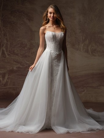 Maggie Sottero Style #SAMIRA (F6RS203B02 - Lined front bodice, Plain tulle) #1 All Ivory (gown with Ivory Illusion) thumbnail