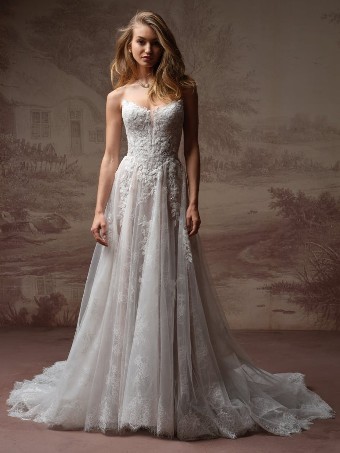Maggie Sottero Style #HADLEY (F6MB135A01 - Unlined bodice) #0 default Ivory over Blush (gown with Ivory Illusion) thumbnail