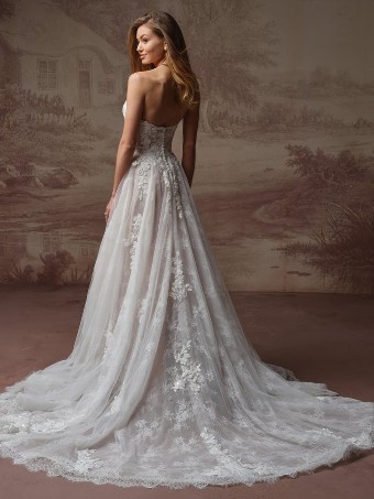 Maggie Sottero Style #HADLEY (F6MB135A01 - Unlined bodice) #2 Ivory over Blush (gown with Ivory Illusion) thumbnail