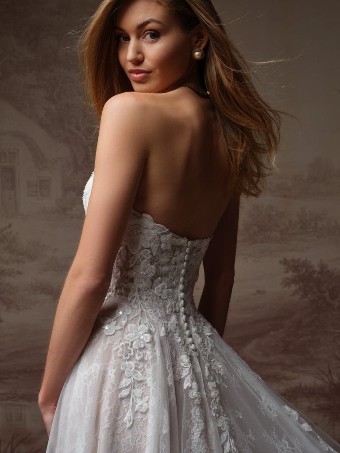 Maggie Sottero Style #HADLEY (F6MB135A01 - Unlined bodice) #3 default Ivory over Blush (gown with Ivory Illusion) thumbnail