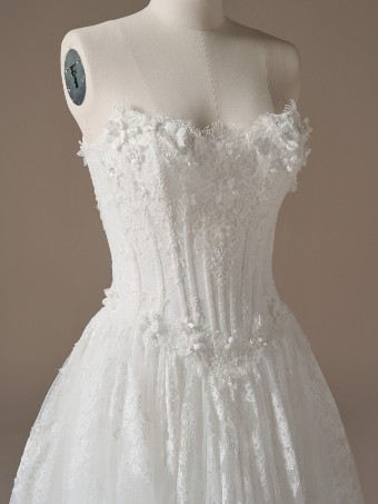 Maggie Sottero Style #KITARO (26MB385B11- Lined front bodice, Sleeveless) TRUNK SHOW #1 Ivory over Blush (gown with Ivory Illusion) thumbnail